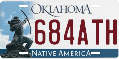OK license plate 684ATH