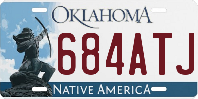 OK license plate 684ATJ