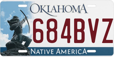 OK license plate 684BVZ