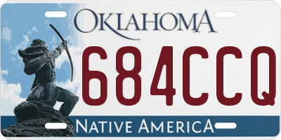 OK license plate 684CCQ