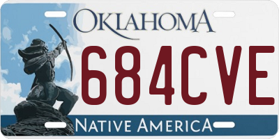 OK license plate 684CVE