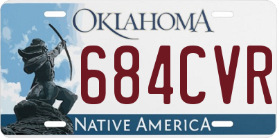 OK license plate 684CVR