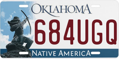 OK license plate 684UGQ
