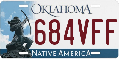 OK license plate 684VFF