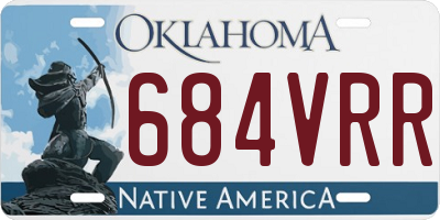 OK license plate 684VRR