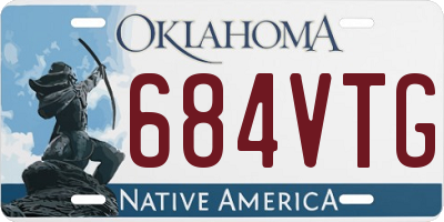 OK license plate 684VTG