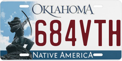 OK license plate 684VTH