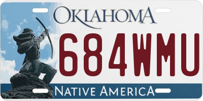 OK license plate 684WMU