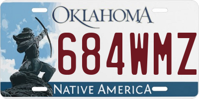 OK license plate 684WMZ