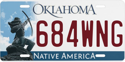 OK license plate 684WNG