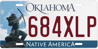 OK license plate 684XLP