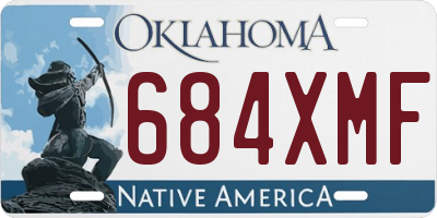 OK license plate 684XMF