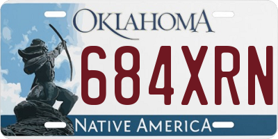 OK license plate 684XRN