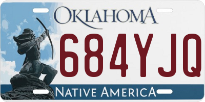 OK license plate 684YJQ