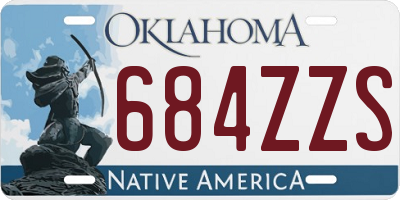 OK license plate 684ZZS