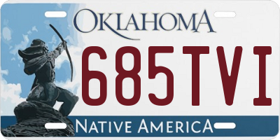OK license plate 685TVI