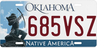 OK license plate 685VSZ