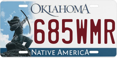OK license plate 685WMR