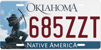 OK license plate 685ZZT