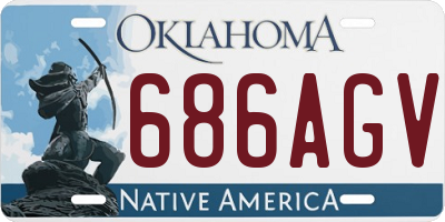 OK license plate 686AGV