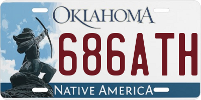 OK license plate 686ATH