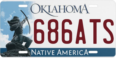 OK license plate 686ATS