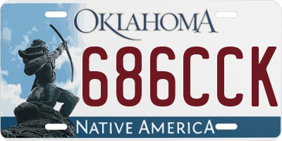 OK license plate 686CCK