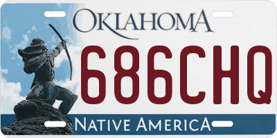 OK license plate 686CHQ