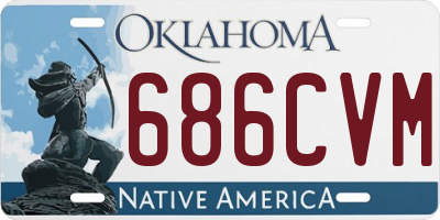 OK license plate 686CVM