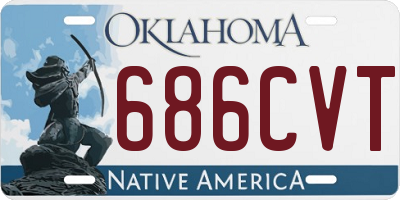 OK license plate 686CVT