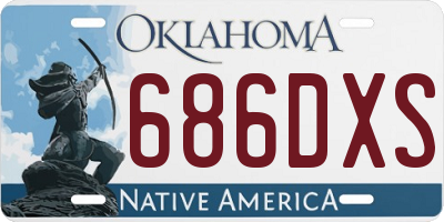 OK license plate 686DXS