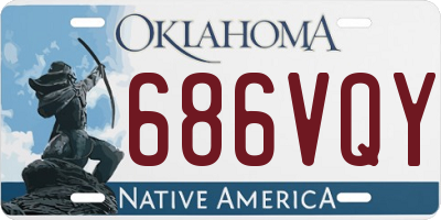OK license plate 686VQY