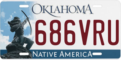 OK license plate 686VRU