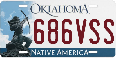 OK license plate 686VSS