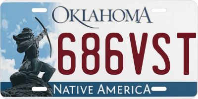 OK license plate 686VST