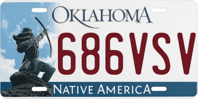 OK license plate 686VSV