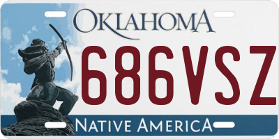 OK license plate 686VSZ