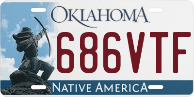 OK license plate 686VTF