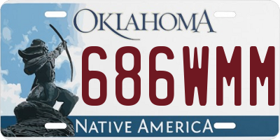 OK license plate 686WMM