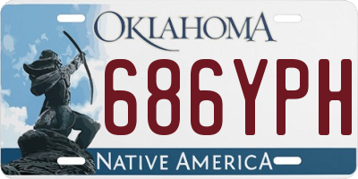 OK license plate 686YPH