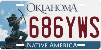 OK license plate 686YWS