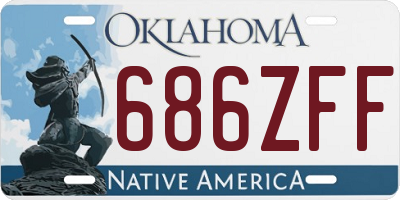 OK license plate 686ZFF