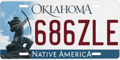 OK license plate 686ZLE