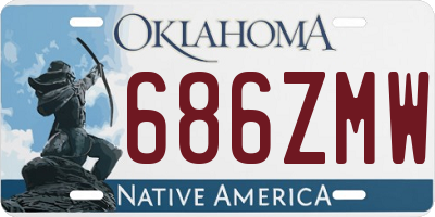 OK license plate 686ZMW