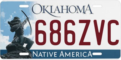 OK license plate 686ZVC