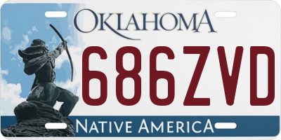 OK license plate 686ZVD