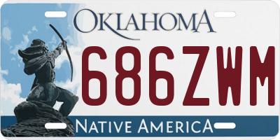 OK license plate 686ZWM