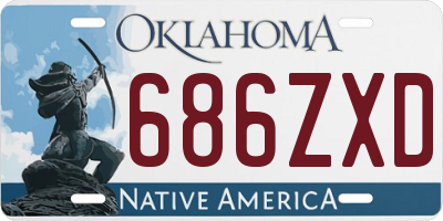 OK license plate 686ZXD