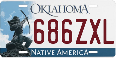 OK license plate 686ZXL