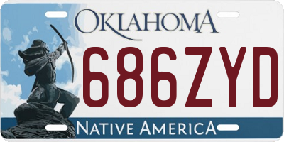 OK license plate 686ZYD